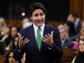 Canada's Prime Minister Justin Trudeau speaks during Question Period in the House of Commons on Parliament Hill in Ottawa on Wednesday, March 8, 2023.