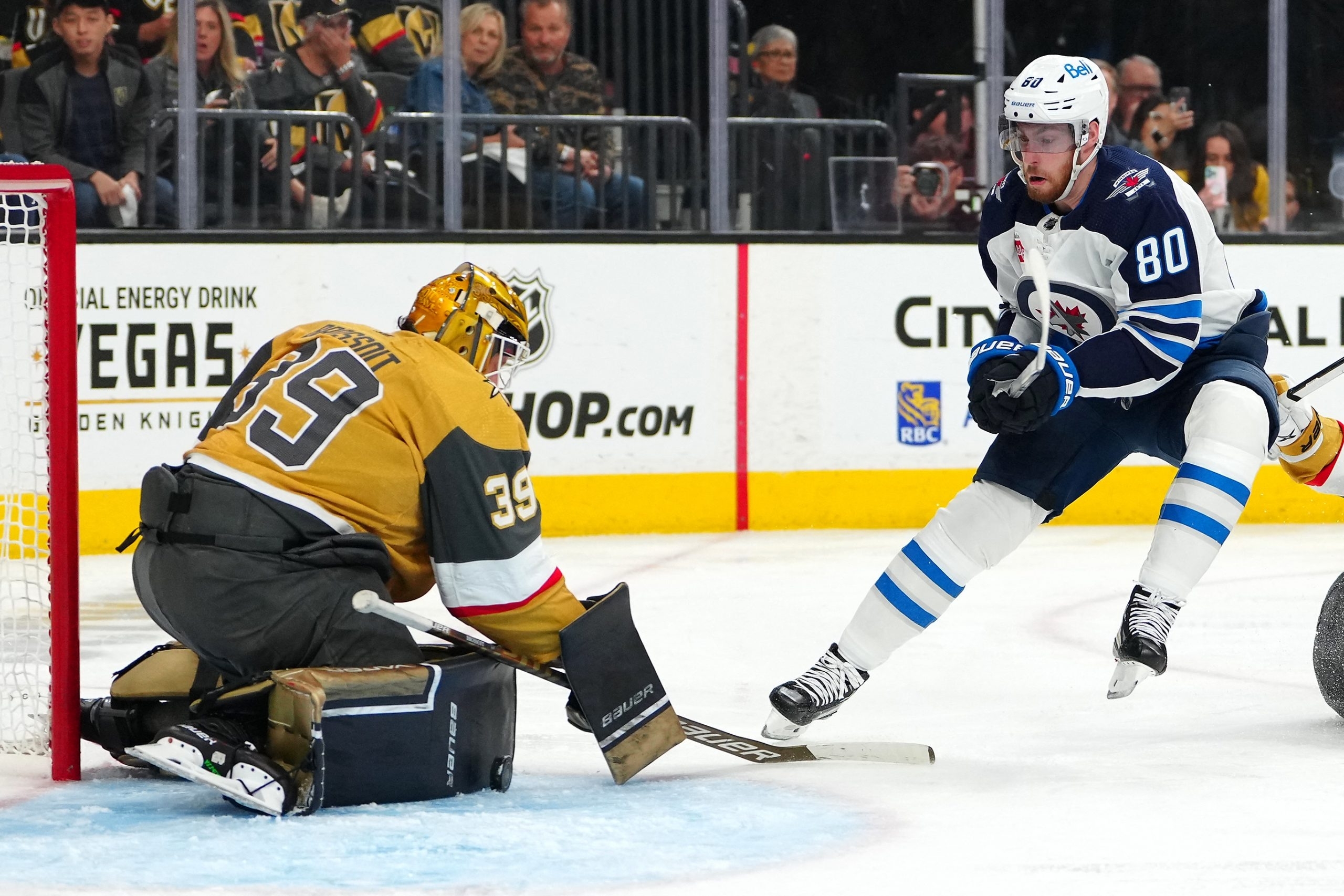 Lowry scores 2 as Jets beat Golden Knights 5-1 in Game 1 - The San