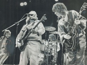 Bachman-Turner Overdrive members are pictured performing in a CBC TV Special on Aug. 18, 1975.