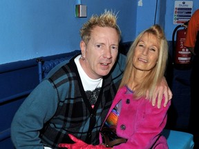 Johnny Rotten and his wife Nora Forster are seen in 2011.