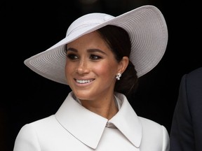 Meghan Markle is pictured durring the Platinum Jubilee celebrations in 2022.