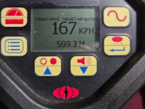 A Sudbury man, 37, with five separate licence suspensions was nabbed by the OPP driving 167 km/h on Hwy. 400 near Finch Ave. W. on Monday, April 10, 2023.