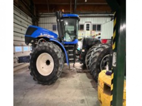 Police are investigating the theft of this blue tractor from a Norfolk County farm field. (OPP photo)