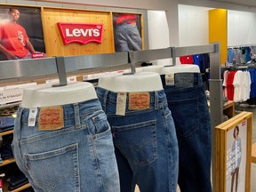 Levi's clothing is displayed at a Kohl's store on April 06, 2023 in San Rafael, California. (Photo by Justin Sullivan/Getty Images)