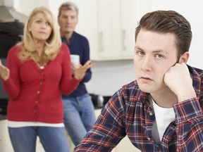 A man living with his parents needs to discuss boundaries with them.
