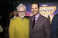 James Gunn and Chris Pratt attend the Guardians of the Galaxy Vol. 3 premiere at the Dolby Theatre in Hollywood.