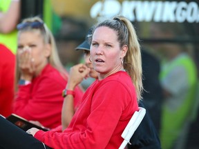 Simon Fraser University women's soccer coach Annie Hamel.