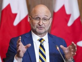 David Lametti, Minister of Justice and Attorney General of Canada, makes an announcement regarding bail reform in Ottawa on Tuesday, May 16, 2023.&ampnbsp;Criminal lawyers are raising concerns that proposed changes to Canada's bail laws won't be constitutional as they eagerly await a statement explaining why the federal Liberals think the reforms comply with the Charter. THE&ampnbsp;CANADIAN PRESS/Sean Kilpatrick