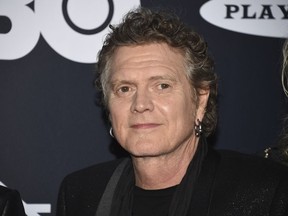 Rick Allen, of Def Leppard, arrives at the Rock & Roll Hall of Fame induction ceremony at the Barclays Center on March 29, 2019, in New York.