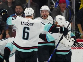 Winning has become a habit as the Seattle Kraken celebrate another goal during a remarkable 2022-23 NHL season.