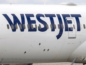 File image of a WestJet aircraft.
