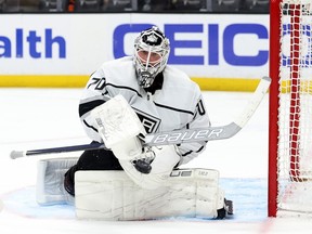 Joonas Korpisalo of the Los Angeles Kings is the top-rated goalie going into NHL free agency.