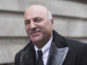 Kevin O'Leary arrives at a television studio for an interview in Toronto on Wednesday January 18, 2017.