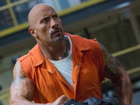 Dwayne Johnson in a scene from 2017's The Fate of the Furious.