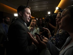 Minister of Public Safety Marco Mendicino speaks to reporters as after appearing as a witness at a House of Commons standing committee on Parliament Hill in Ottawa on Thursday, June 15, 2023.