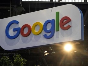 The Google logo is photographed at the Vivatech show in Paris, Thursday, June 15, 2023.