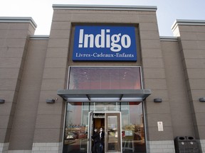 An Indigo bookstore is seen on Nov. 4, 2020 in Laval, Quebec.
