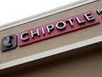 A Chipotle restaurant and signage is seen on February 09, 2022 in Miami, Florida.