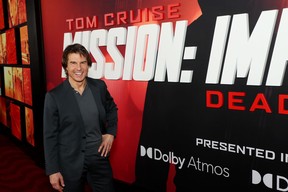 Tom Cruise attends the premiere of “Mission: Impossible – Dead Reckoning Part One” presented by Paramount Pictures and Skydance at Jazz at Lincoln Center on July 10, 2023, in New York.