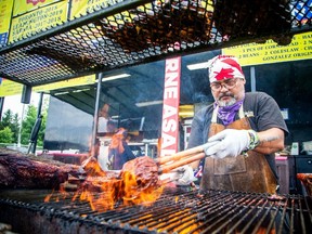 The Halal Ribfest took place at Lansdowne Park on Saturday, Aug. 12, 2023. Jorge Gonzalez took part in the event, cooking up his tasty ribs and chicken.