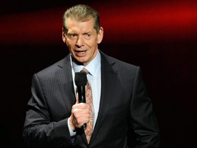 Vince McMahon speaks at a news conference announcing the WWE Network at the 2014 International CES.