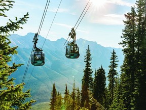 The Banff Gondola was struck by a power outage on Monday evening.