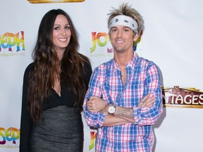 Angel Carter And Aaron Carter - Joseph And The Amazing Techniclour Dreamcoat Premiere - Getty