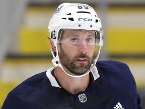 Sam Gagner, who played for the Winnipeg Jets in the 2022-23 season, is at the Edmonton Oilers training camp in 2023.