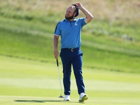 Tyrrell Hatton of Team Europe looks on during a practice round prior to the 2023 Ryder Cup.