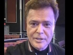An image of Donny Osmond taken from his X page, @donnyosmond