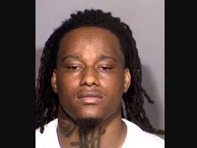Mugshot of Kenjuan McDaniel, charged in connection with 2021 murder of Las Vegas man about which he wrote a rap song.