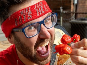 Mike Jack of London, Ont., won the Extreme Chili Alliance Championship Belt and a $250 cash prize in Ottawa last weekend.