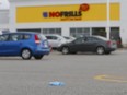 Litter the parking lot at a No Frills grocery store on Island Rd., near Port Union Rd. and Hwy. 401, in Scarborough on Wednesday, March 25, 2020.