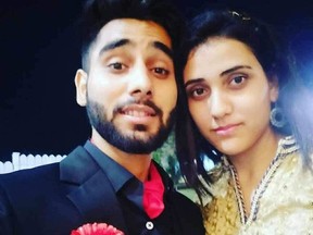 Abhay Gadru, 25, pictured with his cousin Shradha Trisal. Gadru, who is from Mumbai, India, who was in B.C. training to be a pilot, died when a small plane crashed near Chilliwack Municipal Airport on Friday, Oct. 6, 2023. Two others also died in the crash.
