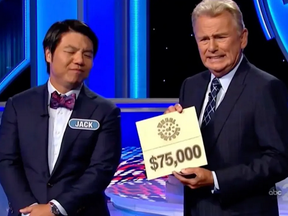 Pat Sajak and a contestant named Jack on a recent episode of Wheel of Fortune.