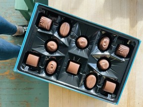 A image shared to X of a box of Pot Of Gold chocolates.