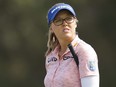 Brooke M. Henderson looks on from the 14th tee during the first round of The ANNIKA driven by Gainbridge at Pelican at Pelican Golf Club on Thursday.