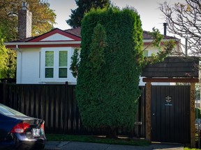 The Vancouver Hells Angels clubhouse is pictured on Wednesday, Oct. 25, 2023.