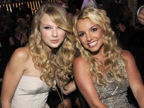 Taylor Swift and Britney Spears - 2008 - Getty Images - MTV Video Music Awards