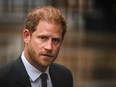 Britain's Prince Harry, Duke of Sussex arrives at the Royal Courts of Justice, Britain's High Court, in central London on March 28, 2023. Lawyers for Prince Harry on December 5 began a legal challenge over his security arrangements in the UK, after he quit frontline royal duties and moved to North America. The case about his loss of UK taxpayer-funded protection is the latest in a string of court proceedings initiated by Harry, whose father is King Charles III.