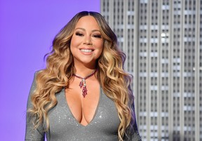 Mariah Carey participates in the ceremonial lighting of the Empire State Building in celebration of the 25th anniversary of "All I Want For Christmas Is You" on Dec. 17, 2019 in New York City.