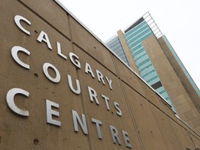 The exterior of the Calgary Courts Centre is seen in a file photo.