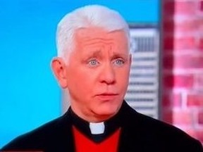 Screenshot of CNN guest Father Edward Beck.