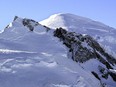 FILE - This Feb. 19, 2003 file photo shows Mont Blanc, western Europe's highest mountain. An avalanche on Mont Blanc swept two skiers to their deaths and left another injured, while a hiker was killed on another slope in the French Alps, according to local authorities. The avalanche Thursday Dec.28, 2023 swept through an off-piste area of the Saint-Gervais-les-Bains ski resort at an altitude of 2,300 meters, the administration for the Haute-Savoie region said in a statement.