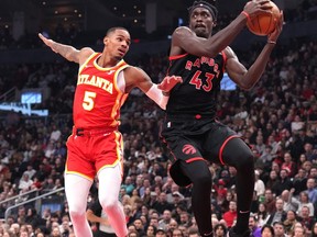 Raptors forward Pascal Siakam only attempted just 11 field-goal attempts during their loss to the Hawks on Friday night.