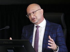 Federal Justice Minister and Attorney General David Lametti appears as a witness at the Public Order Emergency Commission in Ottawa, on Wednesday, Nov. 23, 2022. According to the latest federal statistics, Ontario has 27 judicial vacancies, a problem that Lametti has promised to fix.