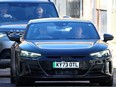 Britain's Prince William, Prince of Wales (C) drives himself away from the London Clinic in London on January 18, 2024 where his wife Britain's Catherine, Princess of Wales, underwent surgery. Britain's Catherine, Princess of Wales, is facing up to two weeks in hospital after undergoing successful abdominal surgery, Kensington Palace announced on January 17.
