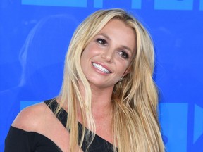 Britney Spears arrives for the MTV Video Music Awards Aug. 28, 2016 at Madison Square Garden in New York.
