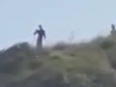 Ten-foot-tall "beings" are seen on Brazilian island with rumours believing they are aliens.