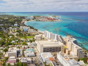 The port of Nassau, Bahamas.